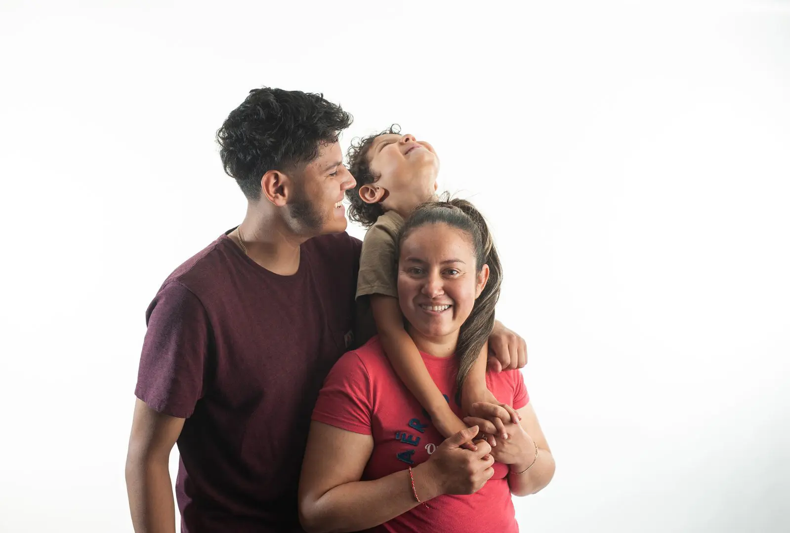 a mother with her two sons