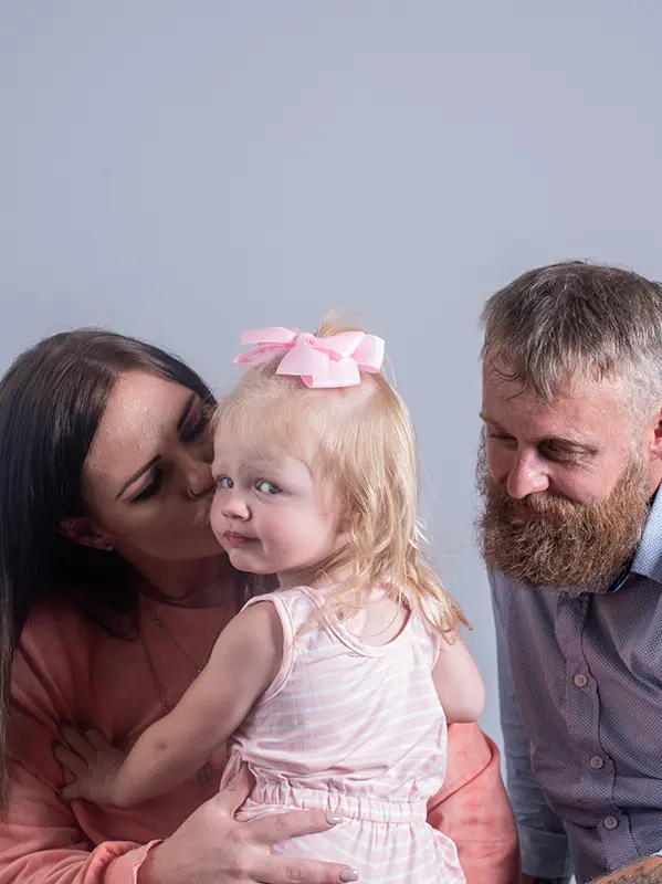 Josh and Amanda with Alaina