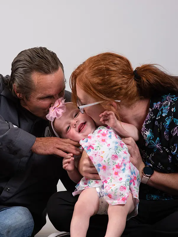 Rodney and Amanda with Leah