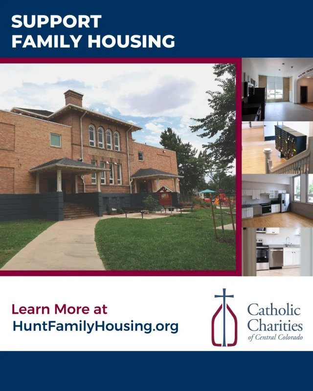 A safe place to heal, rebuild, and move toward lasting stability. 🏠❤️

Through Hunt Family Housing, Catholic Charities of Central Colorado provides transitional housing and supportive services for families working to overcome homelessness and build a stronger future. Our goal is to create a space where families can heal from trauma, regain stability, and develop the support systems needed for long-term success.

Learn how you can support Hunt Family Housing today.

#CCharitiesCC #HuntFamilyHousing #HopeStartsHere